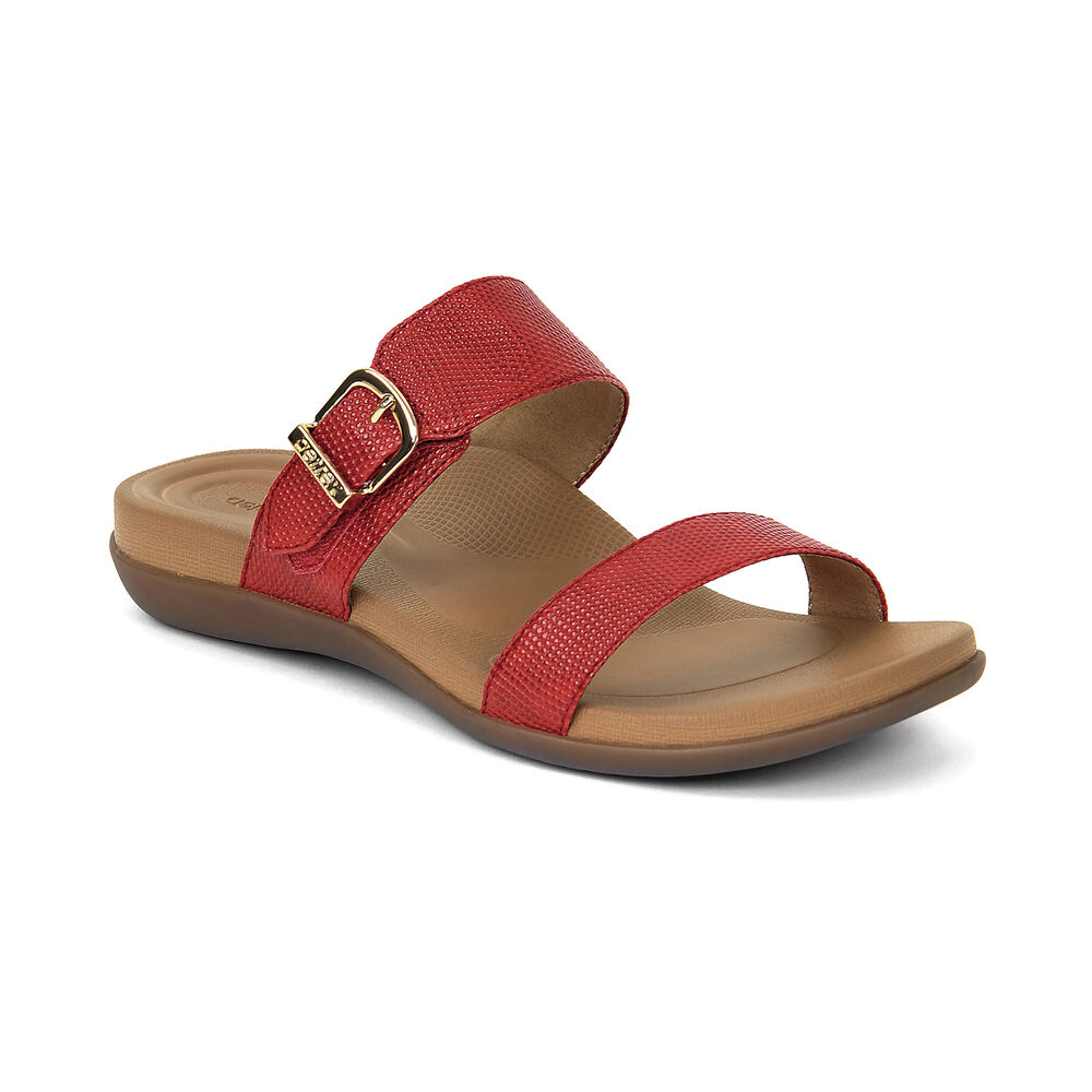 Aetrex Women's Mimi Water-Friendly Sandals - Red | USA FCY8VUU